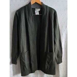 NWT Orvis Women's Evergreen Long Open Cardigan Sweater Size S